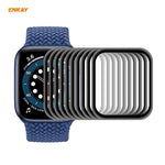 10 PZ ENKAY Hat-Prince 0.2mm 9H Durezza superficiale 3D Bordo in lega di alluminio a prova di esplosione Pellicola per schermo in vetro temperato a schermo intero, For Apple Watch 6/5/4/SE 40mm, For Apple Watch 6/5/4/SE 44mm