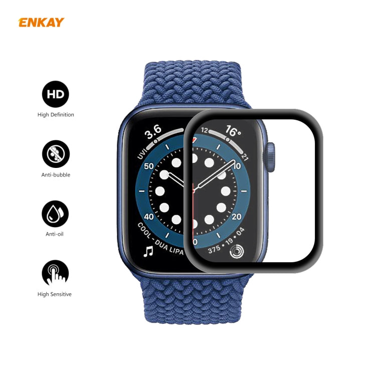 2 PZ Per Apple Watch Series 6/5/4/SE 44mm ENKAY Hat-Prince 3D Full Screen PET Curvo Piegatura a caldo Pellicola proteggi schermo HD, For Apple Watch Series 6/5/4/SE 44mm