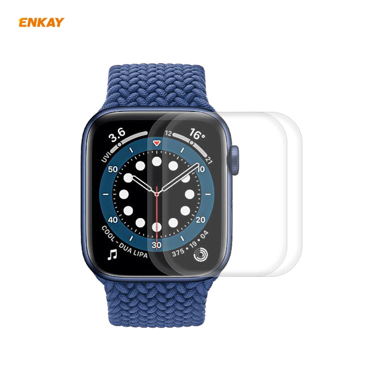 2 PZ Per Apple Watch Series 6/5/4/SE 40mm ENKAY Hat-Prince 3D Full Screen PET curvo piegatura a caldo pellicola proteggi schermo HD, For Apple Watch Series 6/5/4/SE 40mm