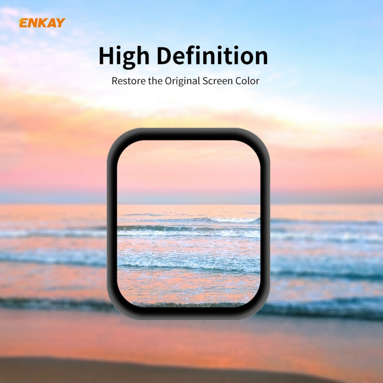 Per Apple Watch Series 6/5/4/SE 44mm ENKAY Hat-Prince 3D Full Screen PET Pellicola proteggi schermo curvo HD per piegatura a caldo, For Apple Watch Series 6/5/4/SE 44mm