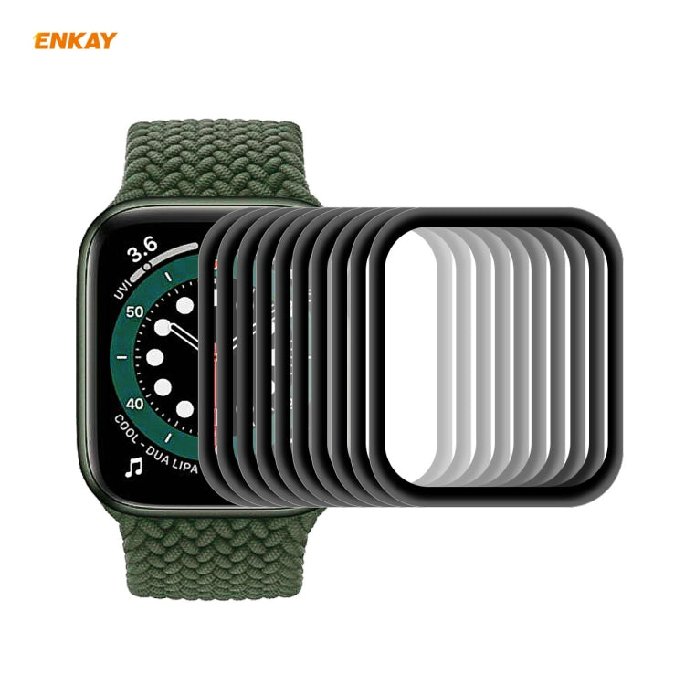 10 PZ Per Apple Watch Series 6/5/4/SE 40mm ENKAY Hat-Prince 3D Schermo intero PET curvo Pellicola proteggi schermo HD curvatura a caldo, For Apple Watch Series 6/5/4/SE 40mm