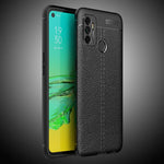 Custodia antiurto in TPU con texture Litchi, For OPPO A53 (2020)