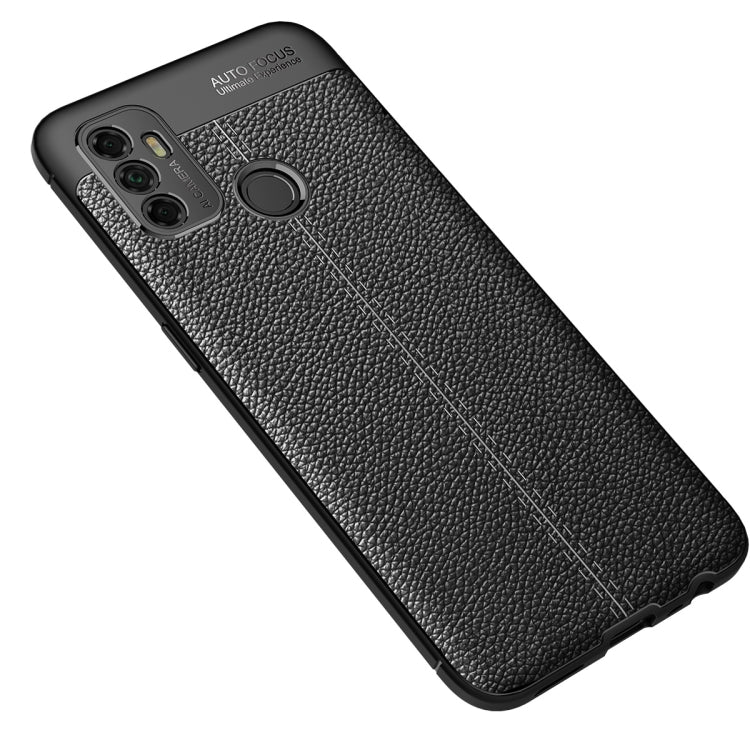 Custodia antiurto in TPU con texture Litchi, For OPPO A53 (2020)