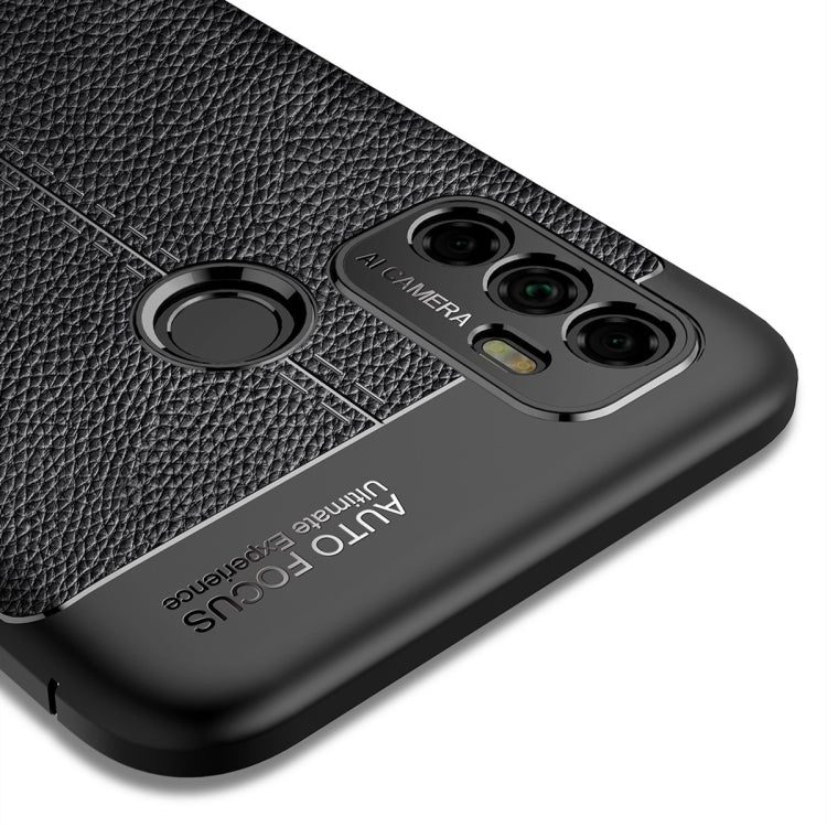 Custodia antiurto in TPU con texture Litchi, For OPPO A53 (2020)