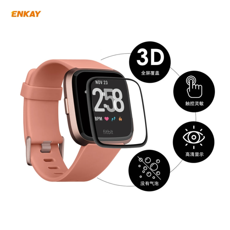 Per Fitbit Versa 3 / Fitbit Sense ENKAY Hat-Prince 3D Schermo intero Soft PC Edge + PMMA Pellicola proteggi schermo HD, For Fitbit Versa 3 / Fitbit Sense (1 PC), For Fitbit Versa 3 / Fitbit Sense (2 PCS), For Fitbit Versa 3 / Fitbit Sense (5 PCS)      ...