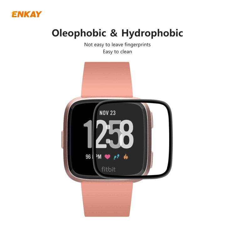 Per Fitbit Versa 3 / Fitbit Sense ENKAY Hat-Prince 3D Schermo intero Soft PC Edge + PMMA Pellicola proteggi schermo HD, For Fitbit Versa 3 / Fitbit Sense (1 PC), For Fitbit Versa 3 / Fitbit Sense (2 PCS), For Fitbit Versa 3 / Fitbit Sense (5 PCS)      ...