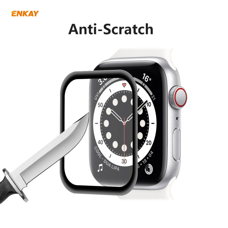 10 PZ ENKAY Hat-Prince 3D Full Screen Soft PC Edge + PMMA HD Screen Protector Film, For Apple Watch 6/5/4/SE 44mm, For Apple Watch 6/5/4/SE 40mm
