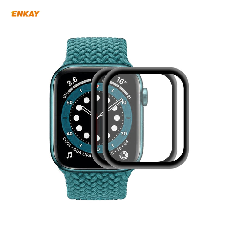 2 PZ ENKAY Hat-Prince 3D Full Screen Soft PC Edge + PMMA HD Screen Protector Film, For Apple Watch 6/5/4/SE 44mm, For Apple Watch 6/5/4/SE 40mm