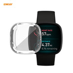 Per Fitbit Versa 3 / Fitbit Sense ENKAY Hat-Prince ENK-AC8208 Custodia morbida in TPU trasparente a copertura totale