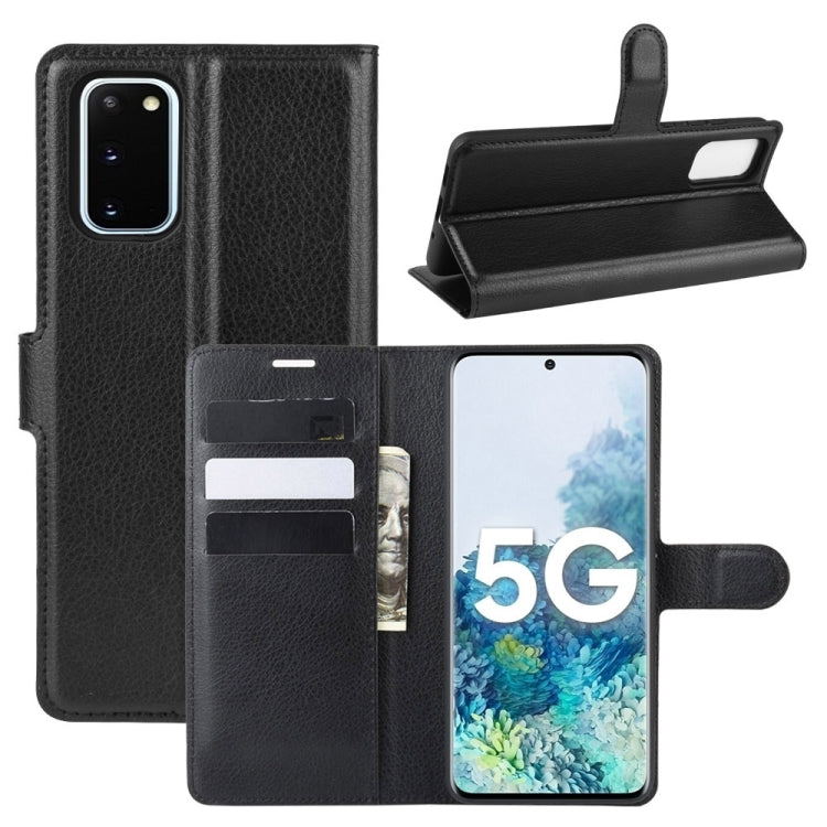 Per Samsung Galaxy S20 FE 4G / 5G Litchi Texture Custodia protettiva a vibrazione orizzontale con supporto e slot per schede e portafoglio, For Galaxy S20 FE