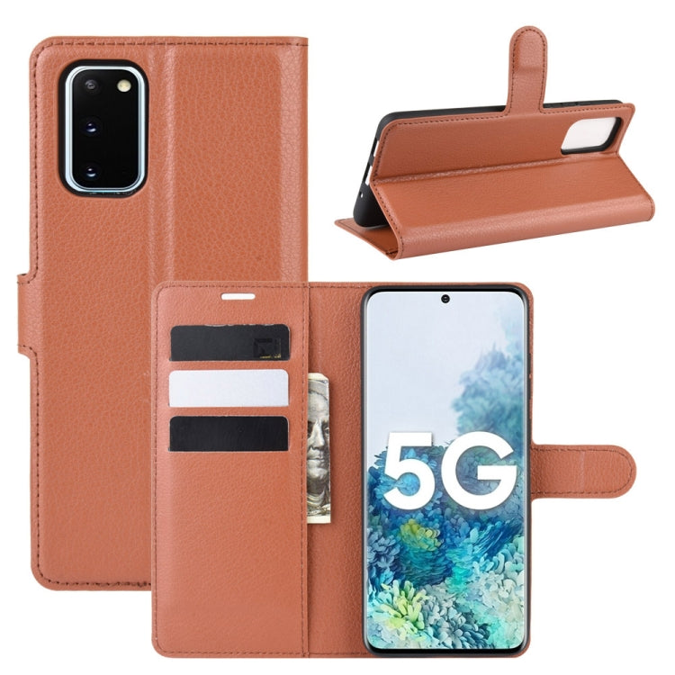 Per Samsung Galaxy S20 FE 4G / 5G Litchi Texture Custodia protettiva a vibrazione orizzontale con supporto e slot per schede e portafoglio, For Galaxy S20 FE