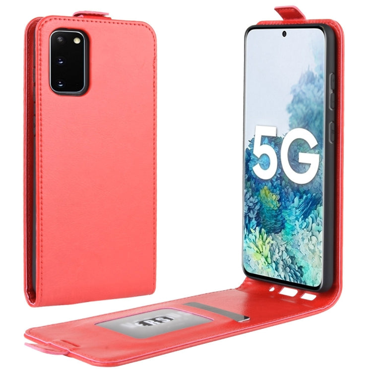Per Samsung Galaxy S20 FE 4G / 5G R64 Texture Custodia protettiva in pelle a vibrazione verticale singola con slot per schede e cornice per foto, For Galaxy S20 FE