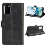 Per Samsung Galaxy S20 FE 4G / 5G Custodia in pelle a vibrazione orizzontale con fibbia magnetica a doppio lato con supporto e slot per schede e portafoglio, For Samsung Galaxy S20 FE