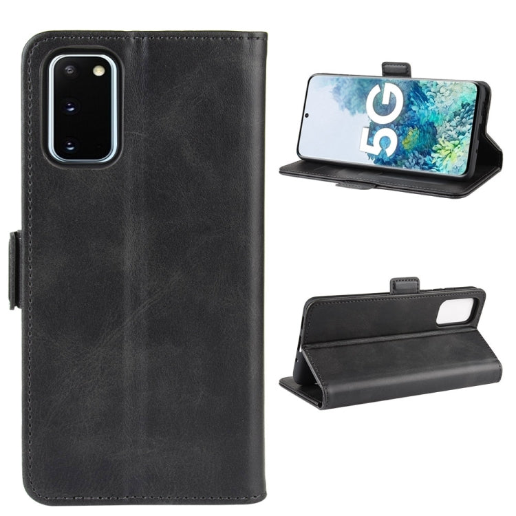 Per Samsung Galaxy S20 FE 4G / 5G Custodia in pelle a vibrazione orizzontale con fibbia magnetica a doppio lato con supporto e slot per schede e portafoglio, For Samsung Galaxy S20 FE