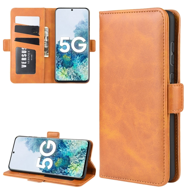 Per Samsung Galaxy S20 FE 4G / 5G Custodia in pelle a vibrazione orizzontale con fibbia magnetica a doppio lato con supporto e slot per schede e portafoglio, For Samsung Galaxy S20 FE