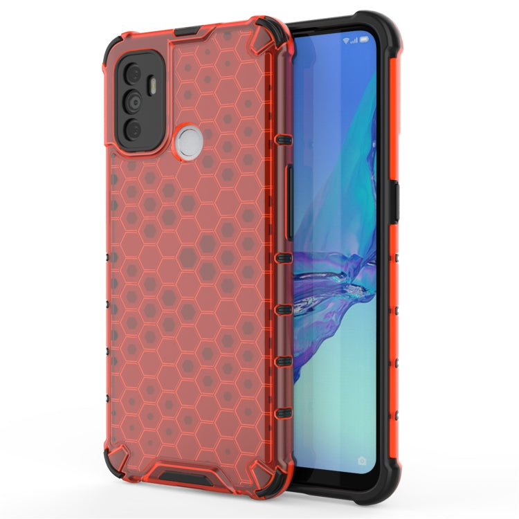 Per OPPO A53 2020 PC a nido d'ape antiurto + custodia in TPU