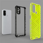 Per OPPO A53 2020 PC a nido d'ape antiurto + custodia in TPU