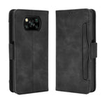 Per Xiaomi Poco X3 Custodia in pelle con motivo a portafoglio stile pelle di vitello NFC ， con slot per schede separato, For Xiaomi Poco X3 NFC
