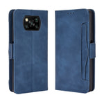 Per Xiaomi Poco X3 Custodia in pelle con motivo a portafoglio stile pelle di vitello NFC ， con slot per schede separato, For Xiaomi Poco X3 NFC