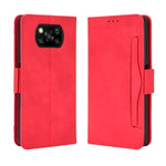 Per Xiaomi Poco X3 Custodia in pelle con motivo a portafoglio stile pelle di vitello NFC ， con slot per schede separato, For Xiaomi Poco X3 NFC