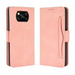 Per Xiaomi Poco X3 Custodia in pelle con motivo a portafoglio stile pelle di vitello NFC ， con slot per schede separato, For Xiaomi Poco X3 NFC