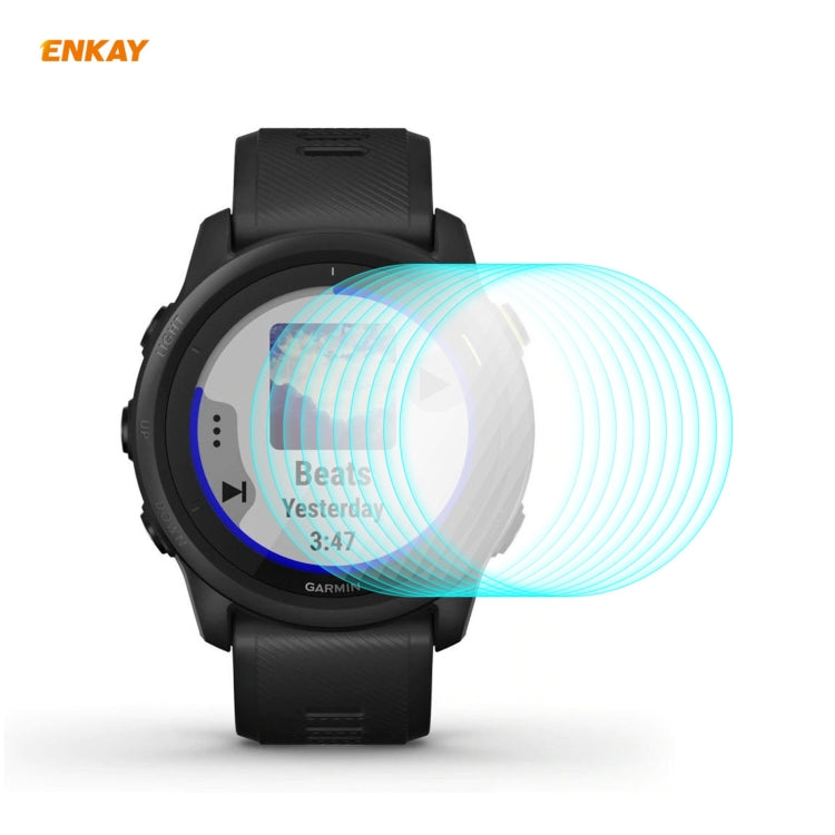 Per Garmin Forerunner 745 ENKAY Hat-Prince 0.2mm 9H 2.15D Pellicola in vetro temperato con bordo curvo, 1 PCS, 2 PCS, 5 PCS, 10 PCS