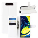 Custodia protettiva per portafoglio in pelle Litchi Texture per Samsung A80/A90