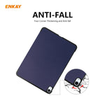 Per iPad Air 2020 10.9 / iPad Pro 11 2018 ENKAY ENK-8013 Custodia Smart in pelle PU + plastica con supporto a tre pieghe, For iPad Air 11 2024 / Pro 11 2018 / Air 10.9 2022