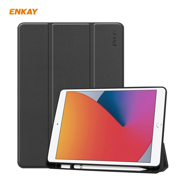 Per iPad 10.2 2020/2019 ENKAY ENK-8016 Custodia Smart in pelle PU + TPU con slot per penna, For iPad 10.2 2021 / 2020 / 2019