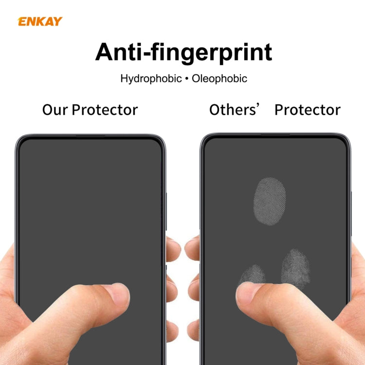 2 PZ ENKAY Hat-Prince Full Glue 0.26mm 9H 2.5D Pellicola a copertura totale in vetro temperato, For Samsung Galaxy M51, For Samsung Galaxy A42 5G, For Xiaomi Poco X3 / X3 NFC