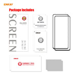 2 PZ ENKAY Hat-Prince Full Glue 0.26mm 9H 2.5D Pellicola a copertura totale in vetro temperato, For Samsung Galaxy M51, For Samsung Galaxy A42 5G, For Xiaomi Poco X3 / X3 NFC