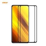 2 PZ ENKAY Hat-Prince Full Glue 0.26mm 9H 2.5D Pellicola a copertura totale in vetro temperato, For Samsung Galaxy M51, For Samsung Galaxy A42 5G, For Xiaomi Poco X3 / X3 NFC