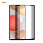 5 PZ ENKAY Hat-Prince Full Glue 0.26mm 9H 2.5D Pellicola a copertura totale in vetro temperato, For Samsung Galaxy M51, For Samsung Galaxy A42 5G, For Xiaomi Poco X3 / X3 NFC