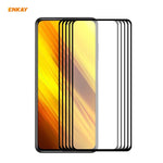 5 PZ ENKAY Hat-Prince Full Glue 0.26mm 9H 2.5D Pellicola a copertura totale in vetro temperato, For Samsung Galaxy M51, For Samsung Galaxy A42 5G, For Xiaomi Poco X3 / X3 NFC