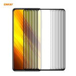 10 PZ ENKAY Hat-Prince Full Glue 0.26mm 9H 2.5D Pellicola a copertura totale in vetro temperato, For Samsung Galaxy M51, For Samsung Galaxy A42 5G, For Xiaomi Poco X3 / X3 NFC(10pcs)