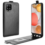 Per Samsung Galaxy A42 5G R64 Texture Custodia protettiva in pelle a vibrazione verticale singola con slot per schede e cornice per foto, For Galaxy A42 5G