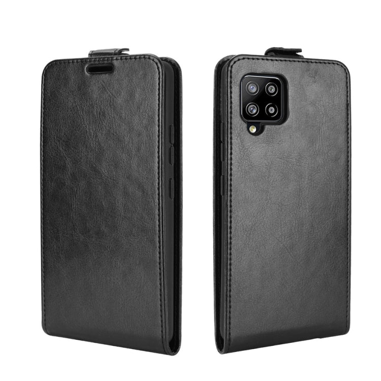 Per Samsung Galaxy A42 5G R64 Texture Custodia protettiva in pelle a vibrazione verticale singola con slot per schede e cornice per foto, For Galaxy A42 5G