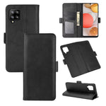 Per Samsung Galaxy A42 5G Custodia in pelle a vibrazione orizzontale con fibbia magnetica a doppio lato con supporto e slot per carte e portafoglio, For Galaxy A42 5G