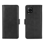 Per Samsung Galaxy A42 5G Custodia in pelle a vibrazione orizzontale con fibbia magnetica a doppio lato con supporto e slot per carte e portafoglio, For Galaxy A42 5G