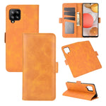 Per Samsung Galaxy A42 5G Custodia in pelle a vibrazione orizzontale con fibbia magnetica a doppio lato con supporto e slot per carte e portafoglio, For Galaxy A42 5G