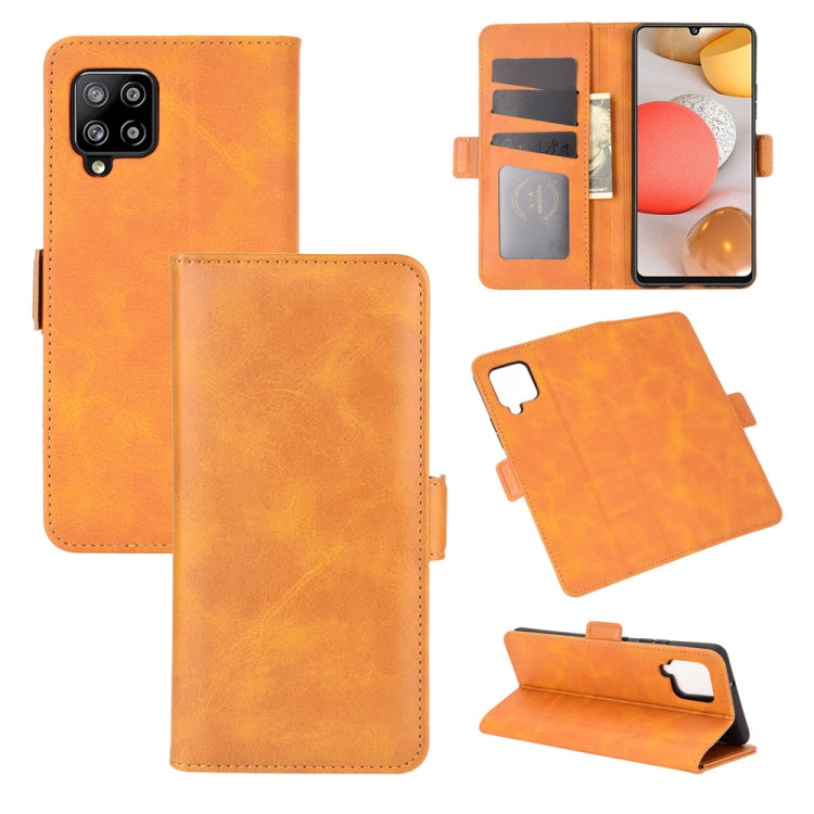 Per Samsung Galaxy A42 5G Custodia in pelle a vibrazione orizzontale con fibbia magnetica a doppio lato con supporto e slot per carte e portafoglio, For Galaxy A42 5G