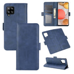 Per Samsung Galaxy A42 5G Custodia in pelle a vibrazione orizzontale con fibbia magnetica a doppio lato con supporto e slot per carte e portafoglio, For Galaxy A42 5G