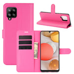 Per Samsung Galaxy A42 5G Litchi Texture Custodia protettiva a vibrazione orizzontale con supporto e slot per schede e portafoglio, For Galaxy A42 5G