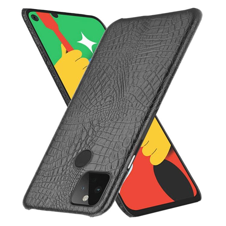 Per Google Pixel 4a 5G Custodia antiurto in coccodrillo Texture PC + PU, For Google Pixel 4a 5G