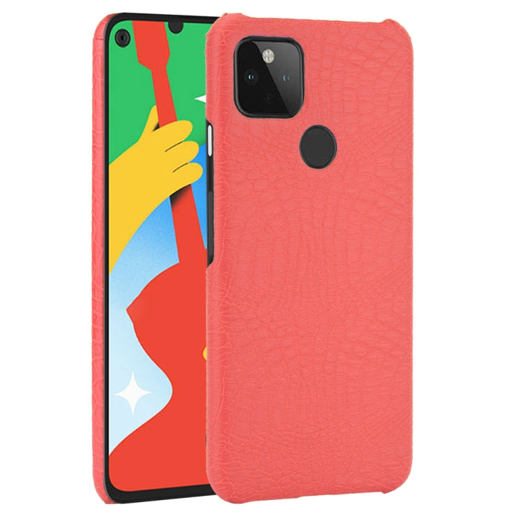 Per Google Pixel 4a 5G Custodia antiurto in coccodrillo Texture PC + PU, For Google Pixel 4a 5G