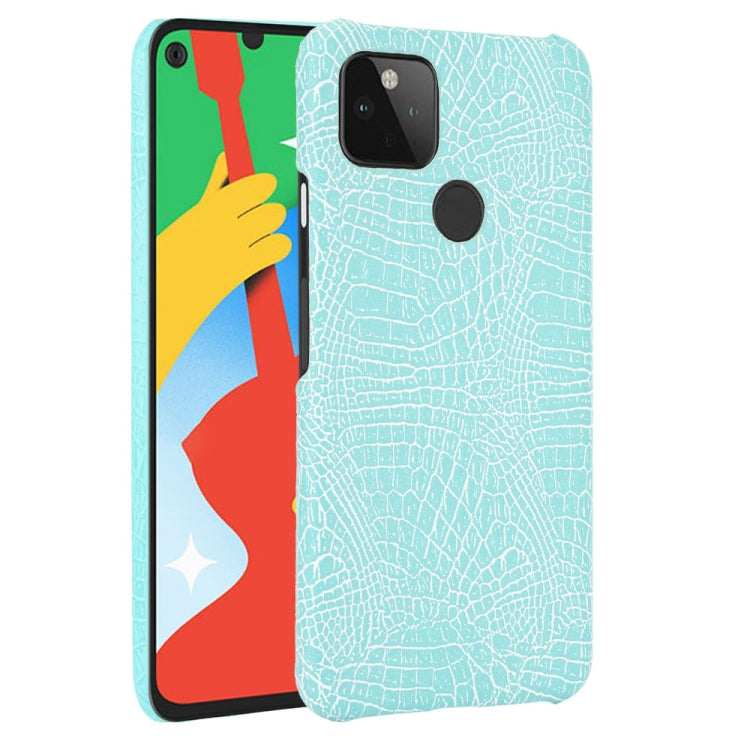 Per Google Pixel 4a 5G Custodia antiurto in coccodrillo Texture PC + PU, For Google Pixel 4a 5G