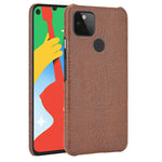 Per Google Pixel 4a 5G Custodia antiurto in coccodrillo Texture PC + PU, For Google Pixel 4a 5G