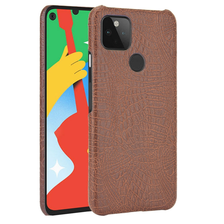 Per Google Pixel 4a 5G Custodia antiurto in coccodrillo Texture PC + PU, For Google Pixel 4a 5G