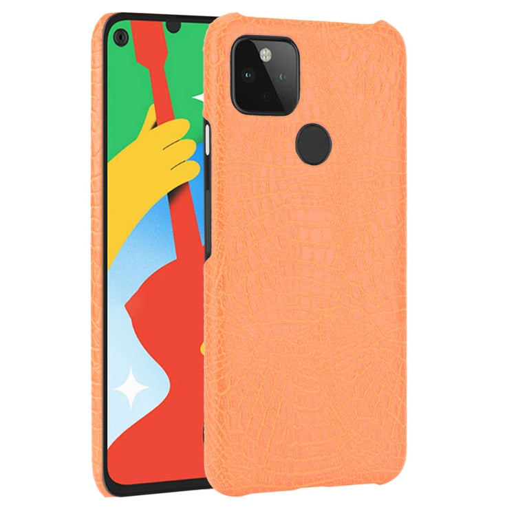 Per Google Pixel 4a 5G Custodia antiurto in coccodrillo Texture PC + PU, For Google Pixel 4a 5G