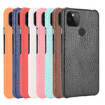 Per Google Pixel 4a 5G Custodia antiurto in coccodrillo Texture PC + PU, For Google Pixel 4a 5G